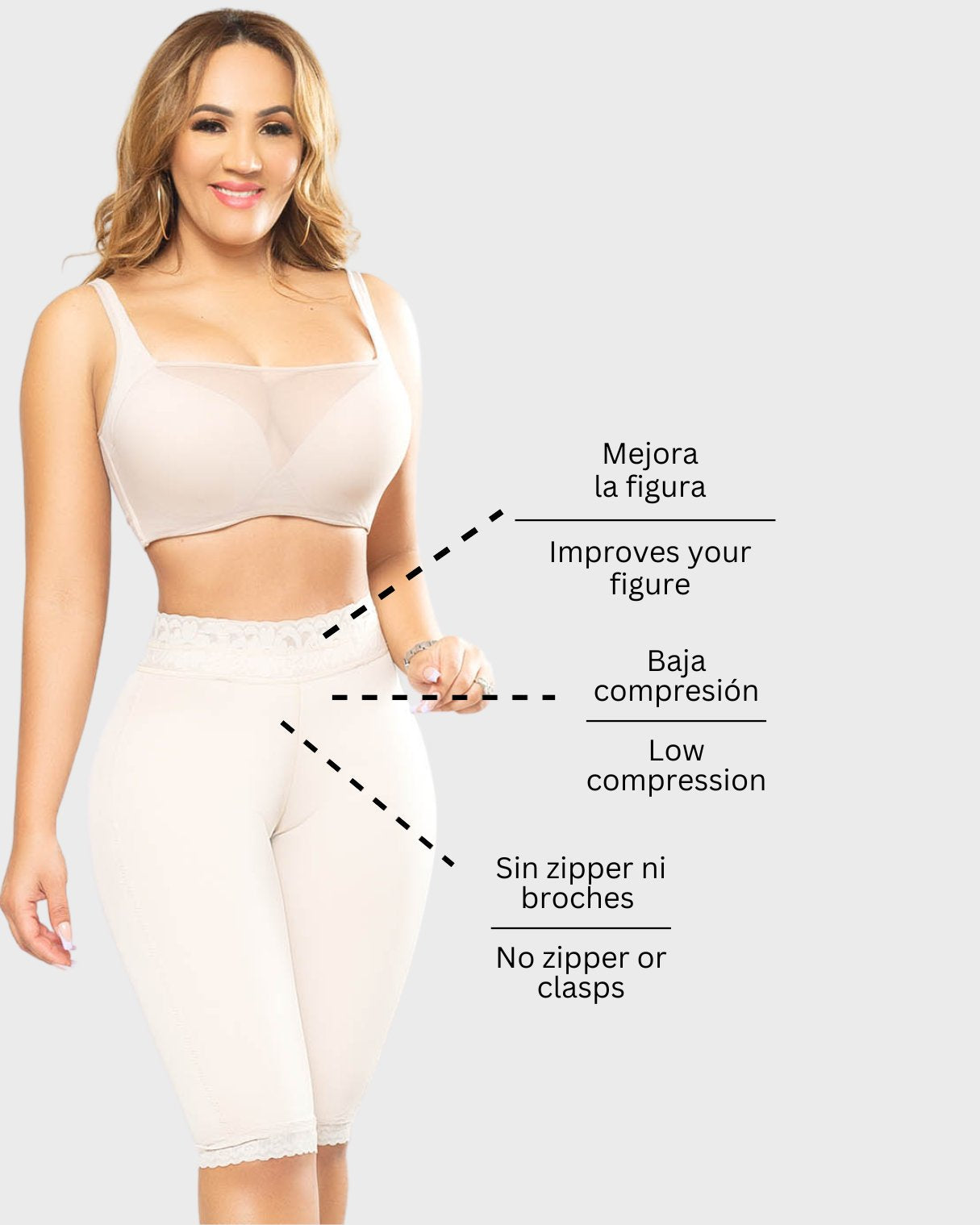 V Neck Body Shaper with Spaghetti Straps: ProLyf Styles Exclusive